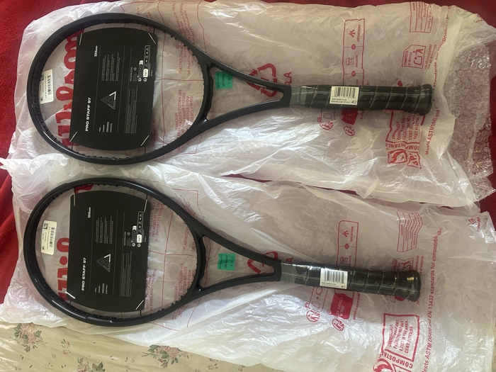 2 racchette Wilsono prostaff 97 + borsone wilson nuove di zecca