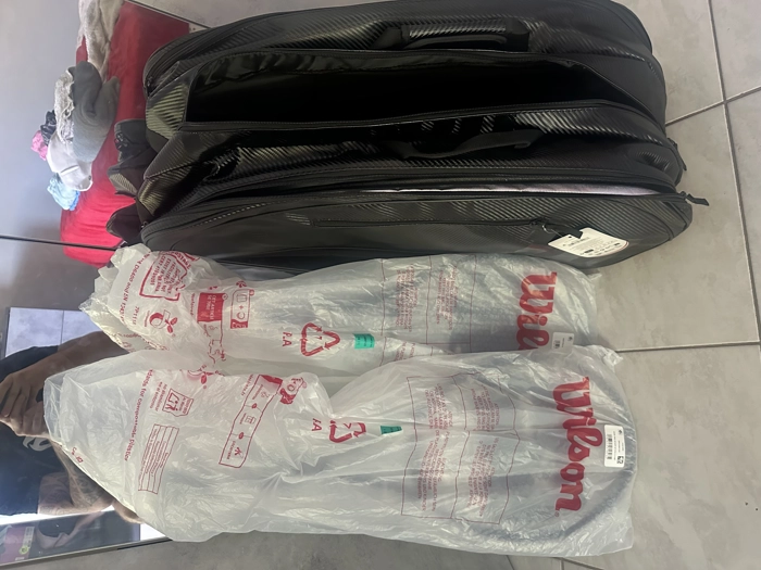 2 racchette Wilsono prostaff 97 + borsone wilson nuove di zecca