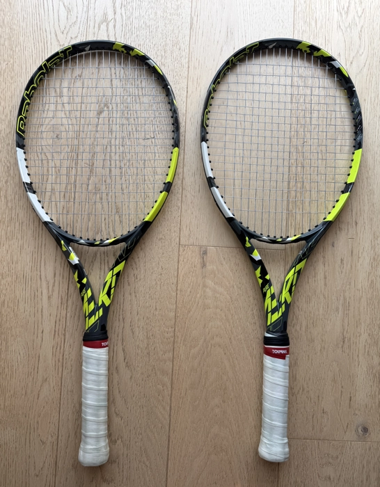 Babolat Pure Aero 2023 – Coppia di racchette | 300 g | L4 | Appena incordate